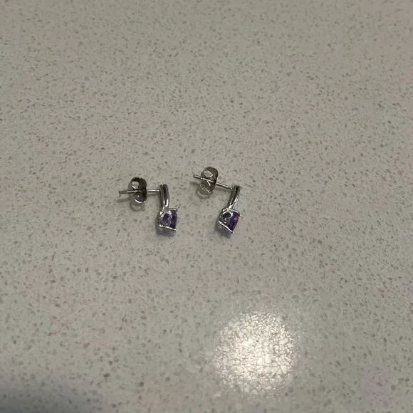 KAY Heart Drop Birthstone Earrings - Picture 11 of 11